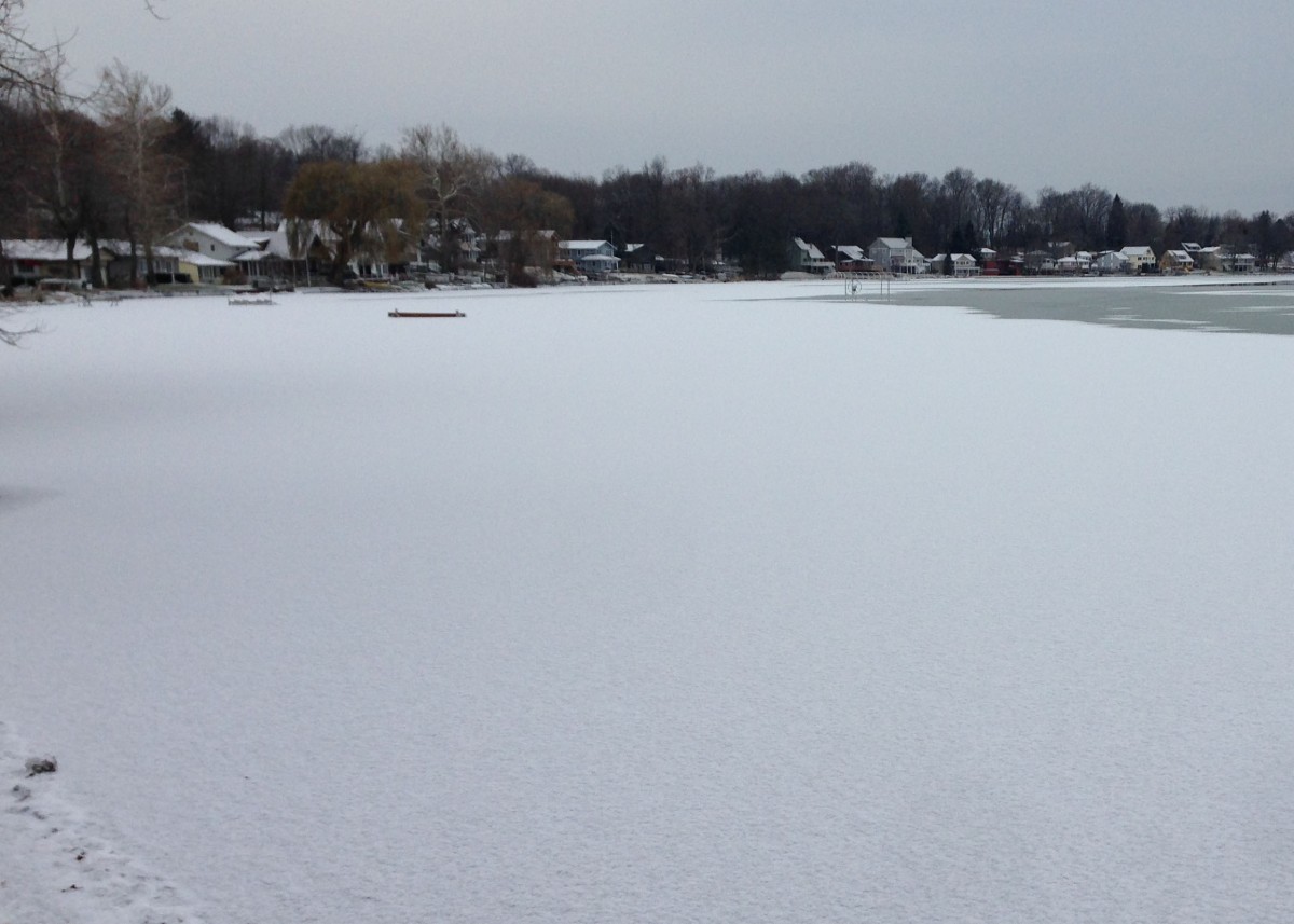lake frozen
