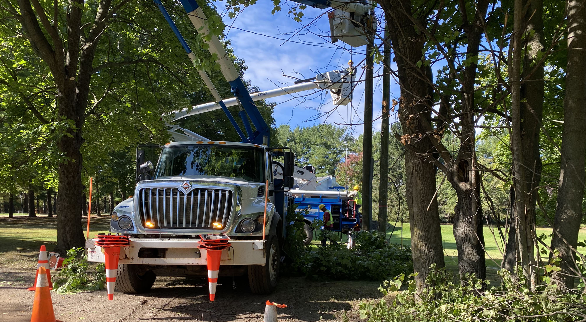 Consumers Energy Work on Hayes Drive Clark Lake Spirit Foundation