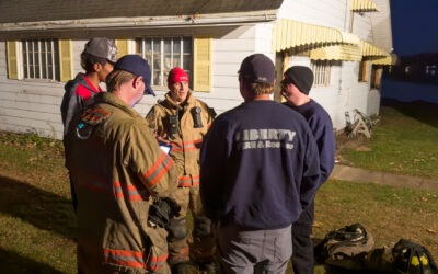 Fire Department Trains at Clark Lake